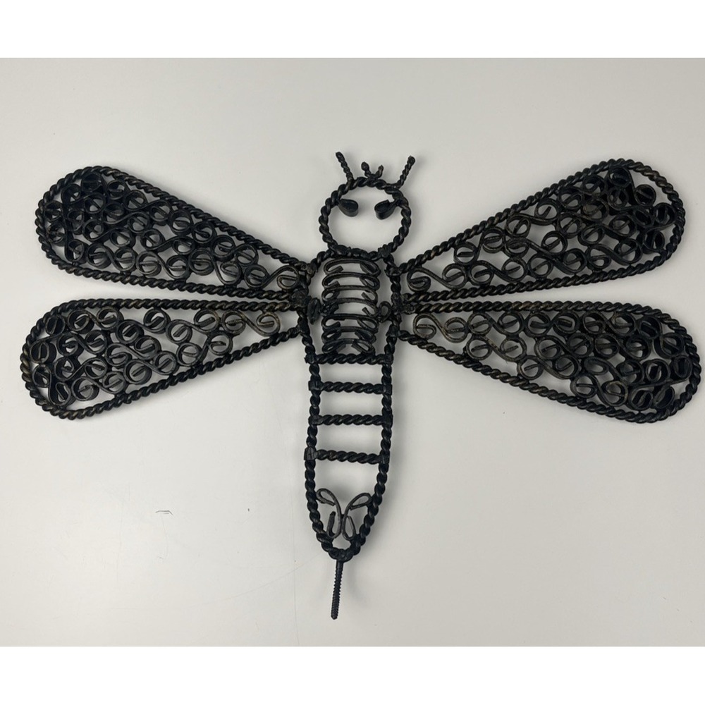 Large Metal Dragonfly Wall Art Sculpture Garden Folk Art Handmade Primitive